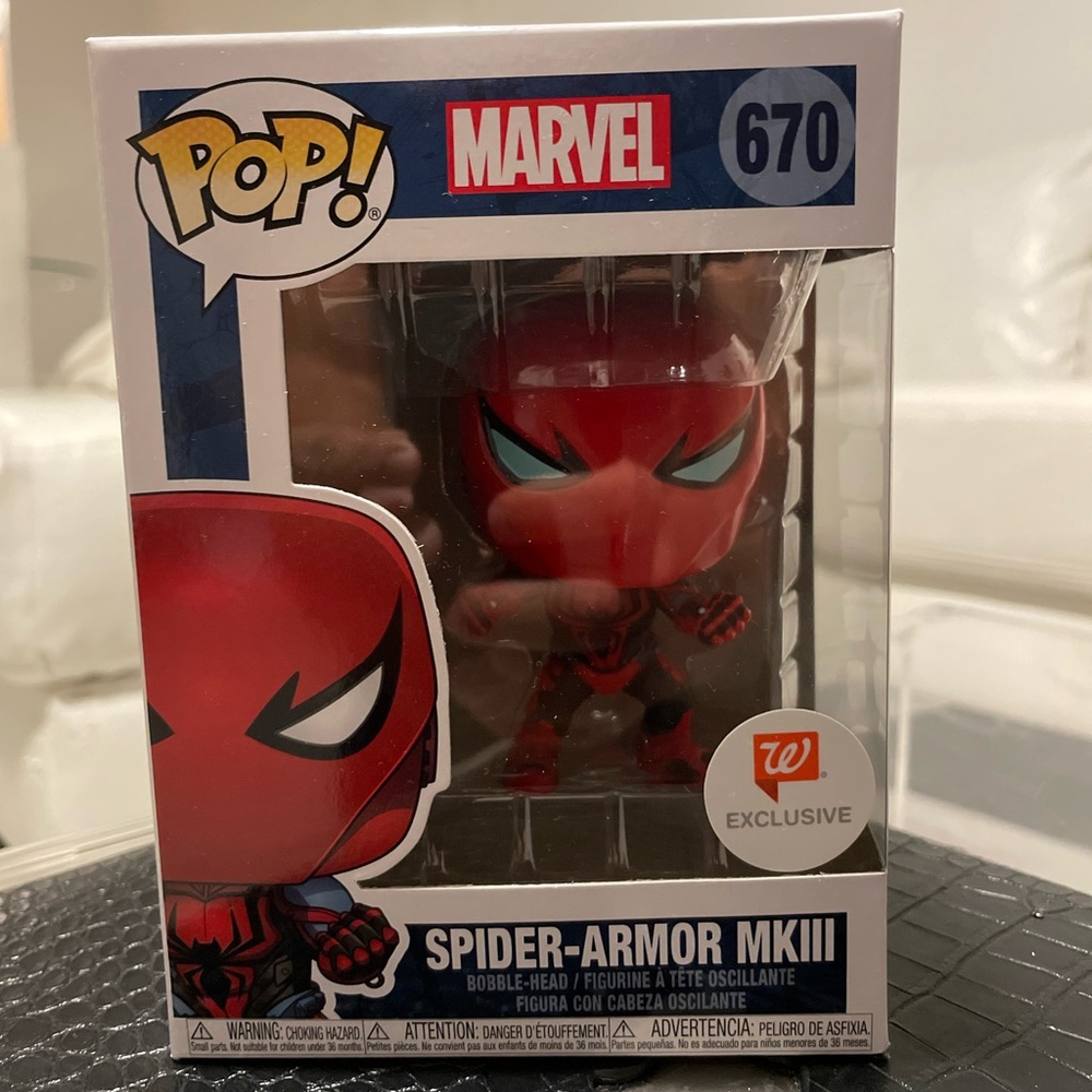 FunkoPop: MARVEL Spider-Armor MKlll (670) (Walgreens Exclusive)